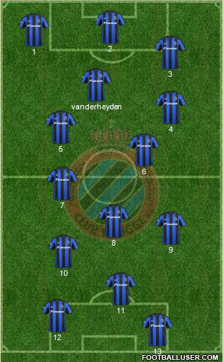 Club Brugge KV Formation 2015