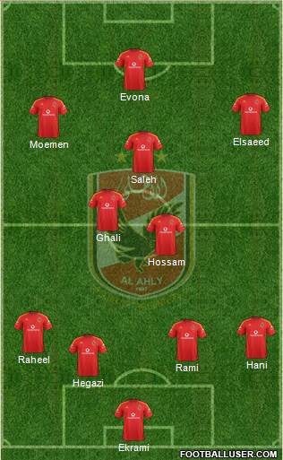 Al-Ahly Sporting Club Formation 2015