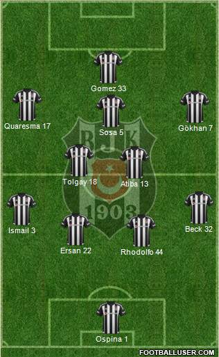 Besiktas JK Formation 2015
