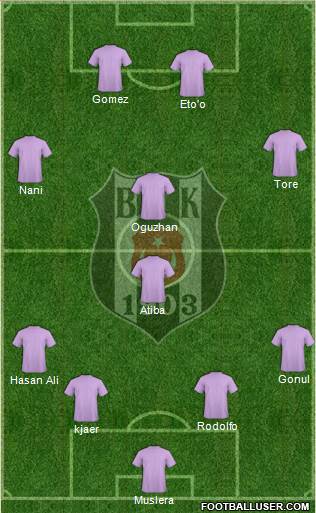 Besiktas JK Formation 2015
