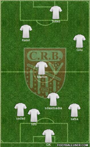 Chabab Riadhi Belouizdad 3-4-3 football formation
