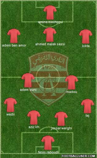 Club Africain Tunis Formation 2016