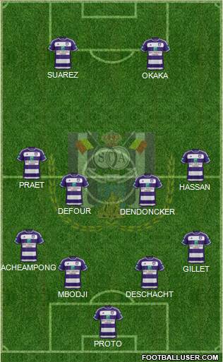 RSC Anderlecht Formation 2016