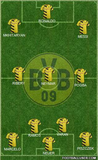 Borussia Dortmund Formation 2016