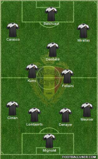 Belgium Formation 2016