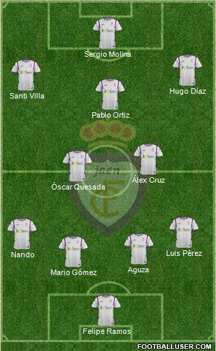 Real Jaén C.F. Formation 2016