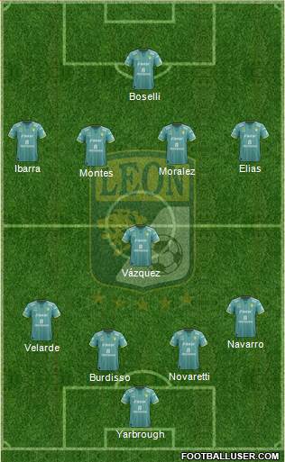Club Deportivo León Formation 2016
