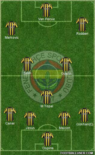 Fenerbahçe SK Formation 2016