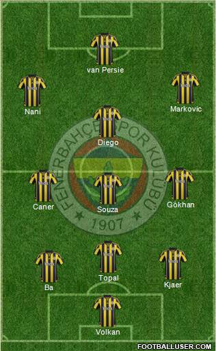 Fenerbahçe SK Formation 2016