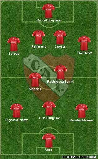Independiente Formation 2016