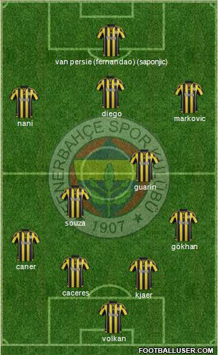 Fenerbahçe SK Formation 2016