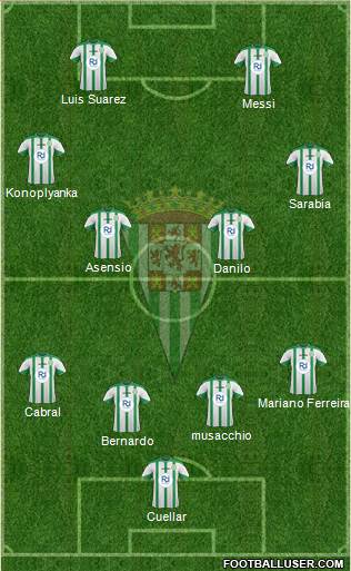 Córdoba C.F., S.A.D. Formation 2016