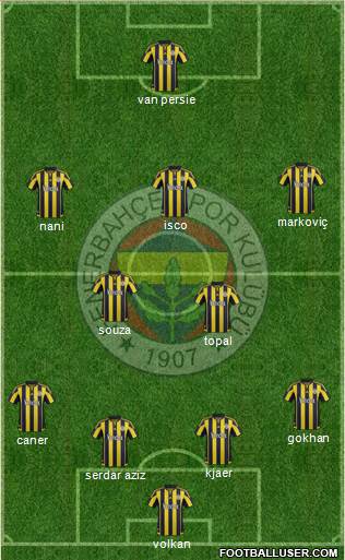Fenerbahçe SK Formation 2016