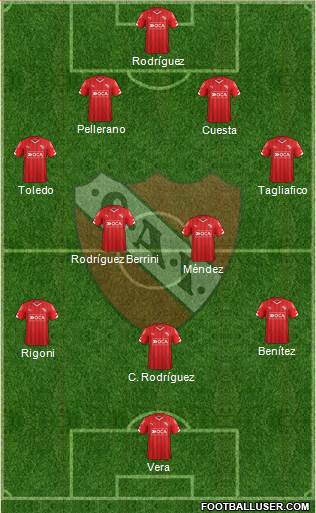 Independiente Formation 2016