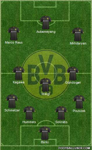 Borussia Dortmund Formation 2016