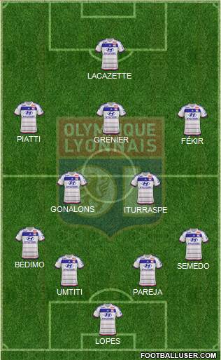 Olympique Lyonnais Formation 2016