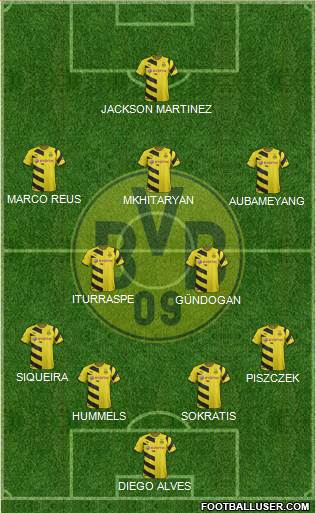 Borussia Dortmund Formation 2016