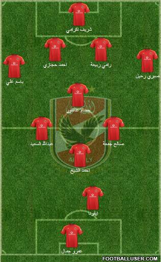 Al-Ahly Sporting Club Formation 2016