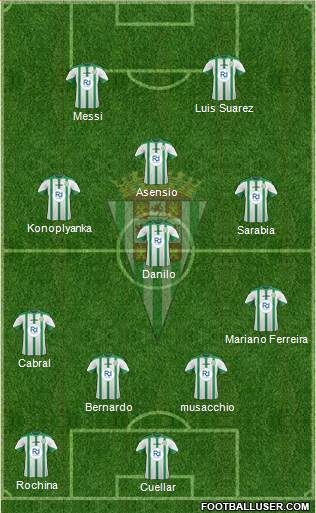 Córdoba C.F., S.A.D. Formation 2016