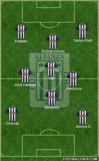 C Alianza Lima Formation 2016