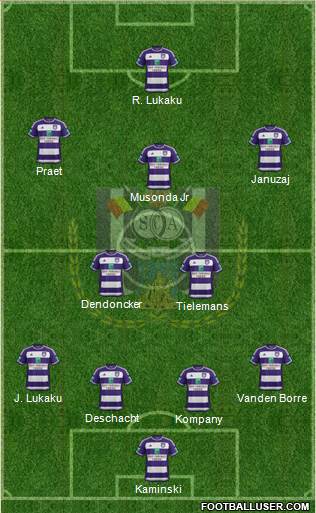 RSC Anderlecht Formation 2016