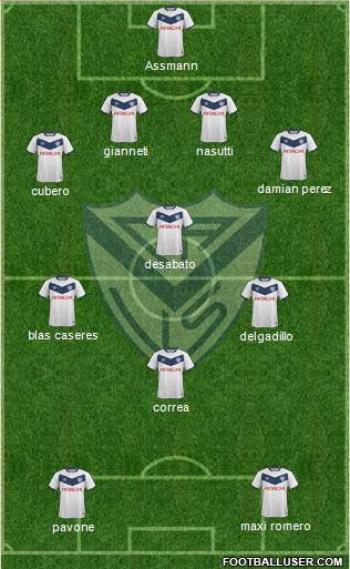 Vélez Sarsfield Formation 2016