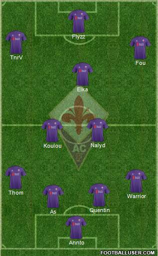Fiorentina Formation 2016