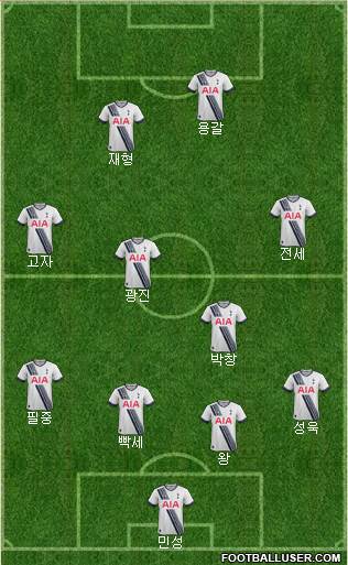 Tottenham Hotspur Formation 2016