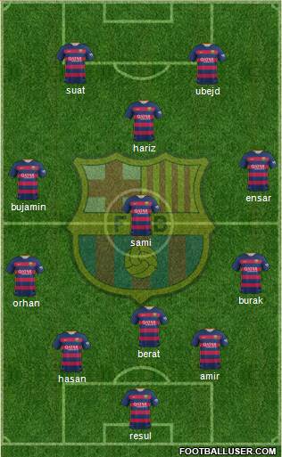 F.C. Barcelona Formation 2016