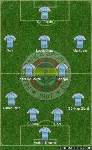 Fenerbahçe SK Formation 2016