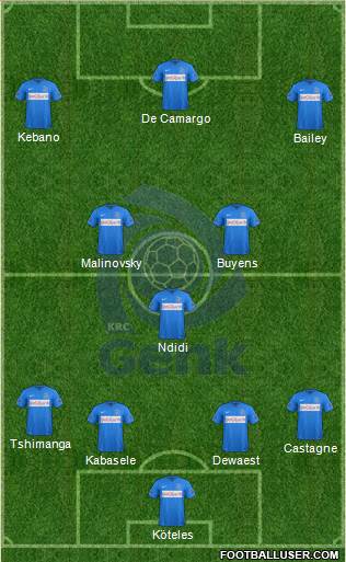 K Racing Club Genk Formation 2016