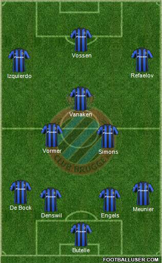 Club Brugge KV Formation 2016