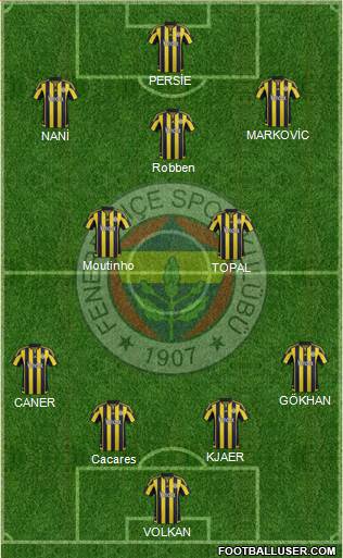 Fenerbahçe SK Formation 2016