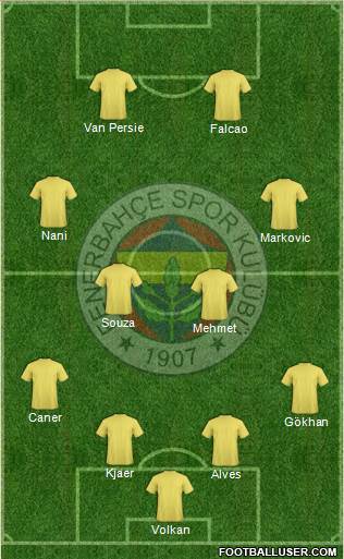 Fenerbahçe SK Formation 2016