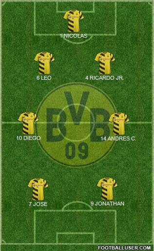 Borussia Dortmund Formation 2016