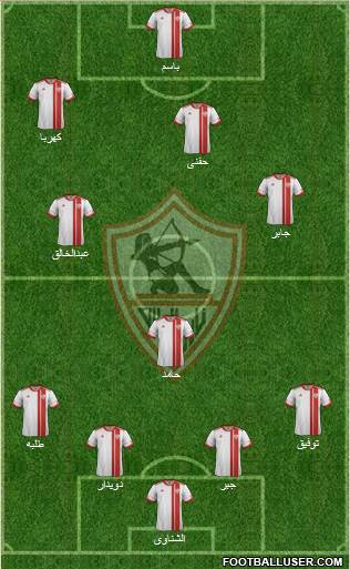 Zamalek Sporting Club Formation 2016