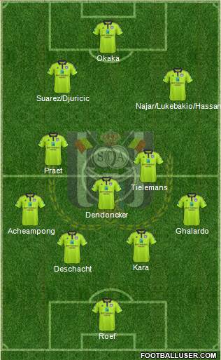 RSC Anderlecht Formation 2016