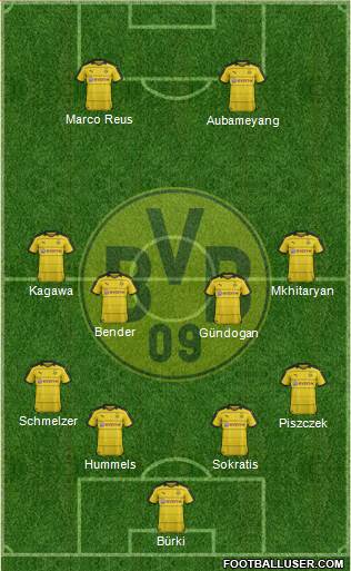 Borussia Dortmund Formation 2016