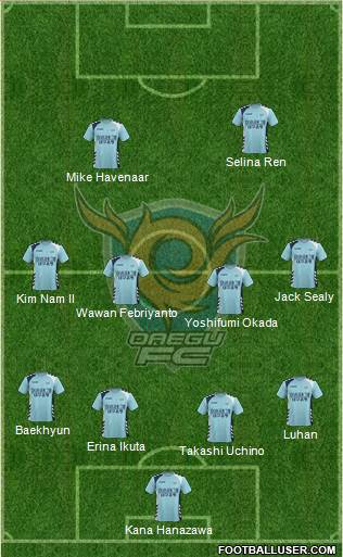 Daegu FC Formation 2016