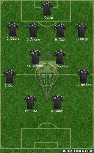 Albacete B., S.A.D. Formation 2016