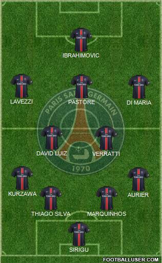 Paris Saint-Germain Formation 2016