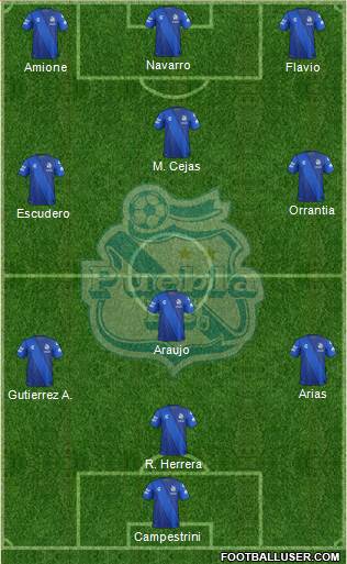 Club Puebla de la Franja Formation 2016