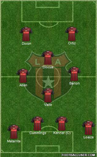 Liga Deportiva Alajuelense football formation