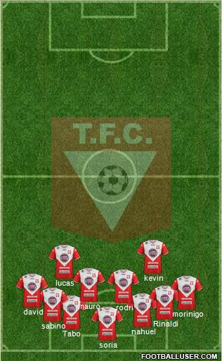Tacuarembó Fútbol Club Formation 2016