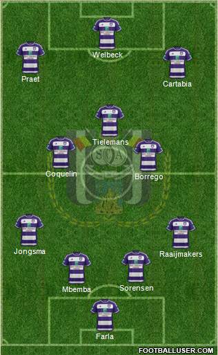 RSC Anderlecht Formation 2016