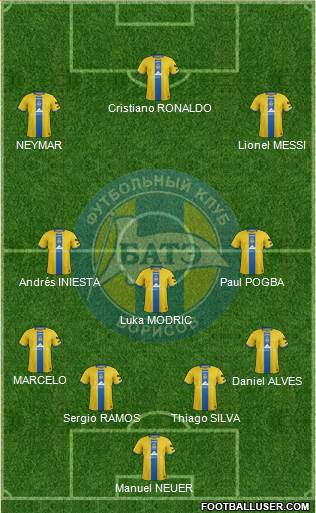 BATE Borisov Formation 2016