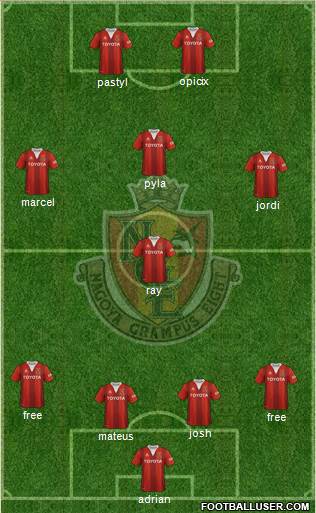 Nagoya Grampus Formation 2016