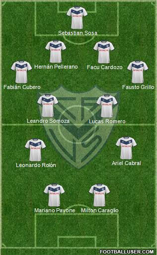Vélez Sarsfield Formation 2016