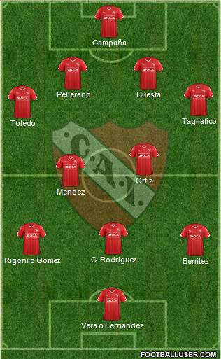 Independiente Formation 2016