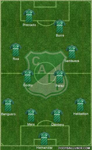 AC Deportivo Cali Formation 2016